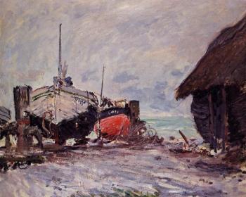 尅勞德 莫奈 Fishing Boats at Etretat